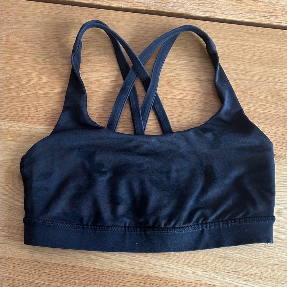 Lululemon Athletica Black Sports Bra - Energy bra